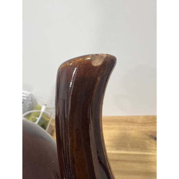 Vintage Brown Ceramic Tea Pot, No Maker Mark, Maybe Bennington?? - Picture 9 of 14